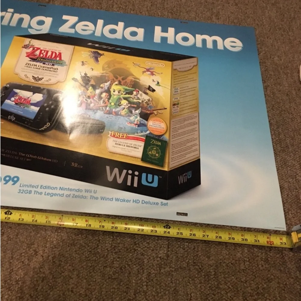 Nintendo Zelda Promotional poster used condition but in good shape